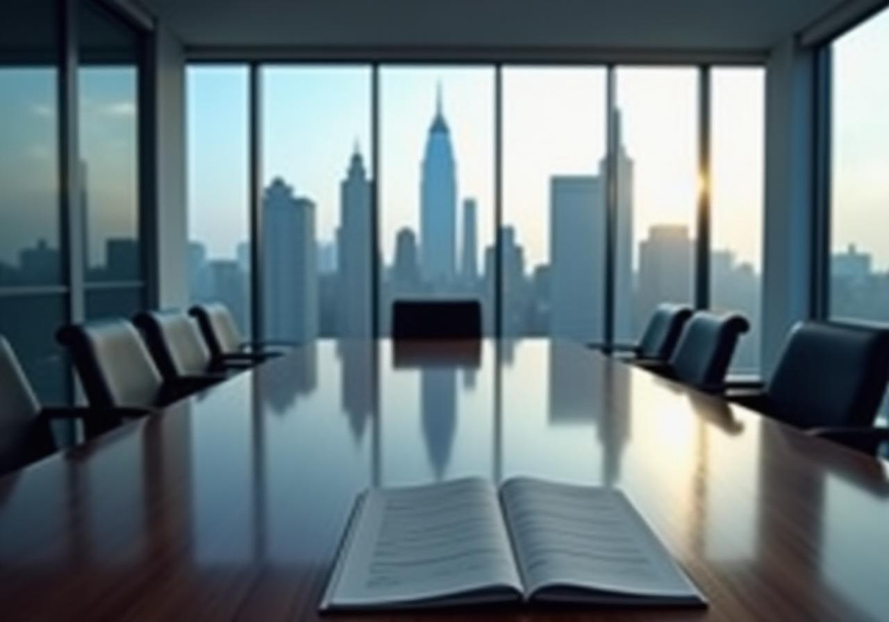 Professional legal consultation in a modern London boardroom overlooking Bishopsgate